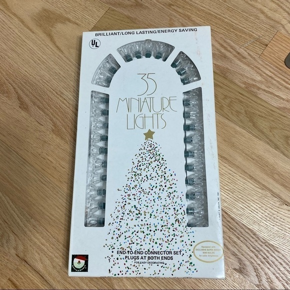 Vintage Petal Flower Reflector Christmas Lights NEW Deadstock Santa’s World - Picture 2 of 7